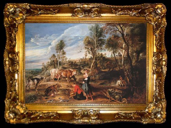 framed  Peter Paul Rubens The Farm at Laeken (mk25), ta009-2